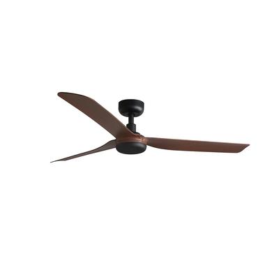 faro barcelona PUNT M DC-Ventilator in Schwarz/dunklem Holz