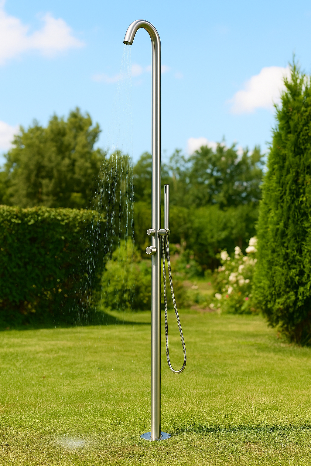 Eichenwald Ideal Edelstahl Eichenwald Modell 70 Gartendusche Sylt