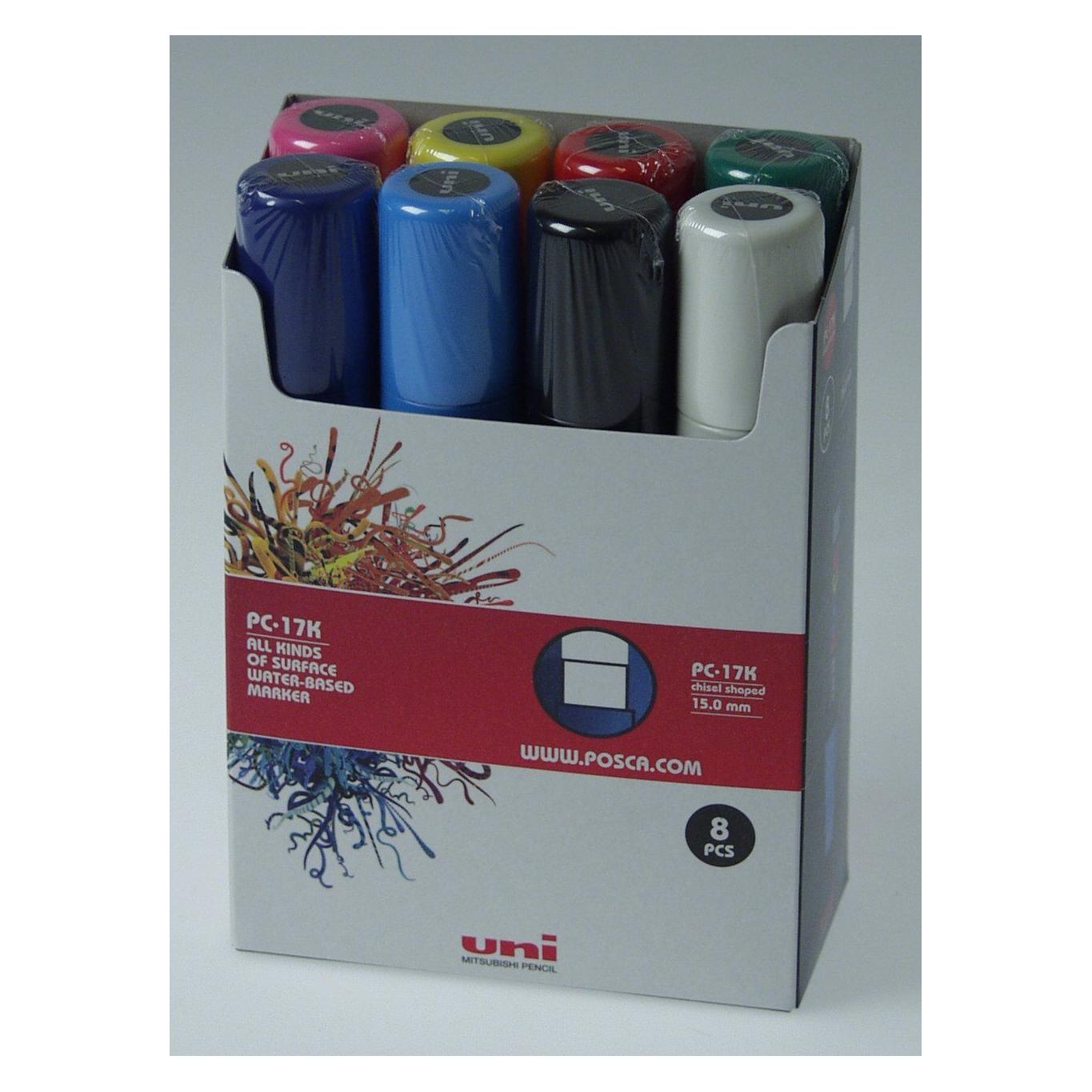 Posca Marker PC-17K Rechteckspitze (8x) (PC-17K 8P)