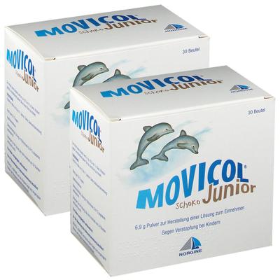 Movicol Junior Schoko Plv.z.Her.e.Lsg.z.Einnehmen x2 2x30x6,9 g Pulver zur Herstellung einer Lösung zum Einnehmen