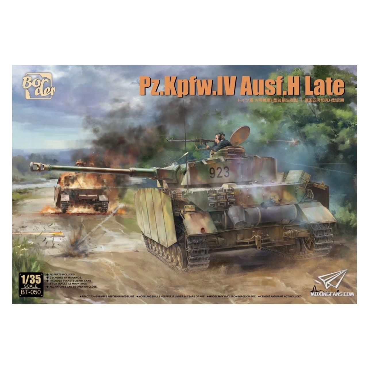 Border Model 1:35 BT050 Panzerkampfwagen IV - Pz.Kpfw.IV Ausf.H Laat - Tank Plastic (BMBT050)