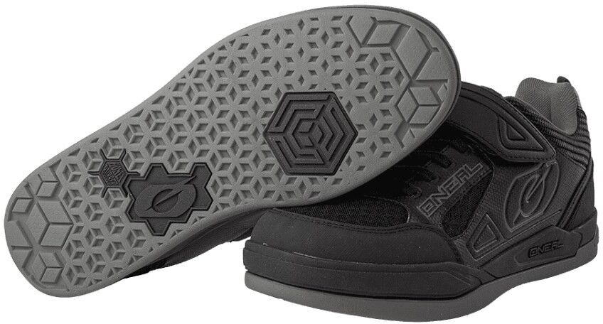 Scarpe Bici Mtb Ebike Oneal Sender Flat Nero Grigio taglia 43