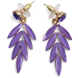 Lavender - Vintage Glass - Faries - Earrings