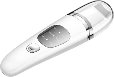 Inspire Curations Ultrasonic Skin Scrubber Face Spatula Pore Cleanser And Facial Cleansing Tool white