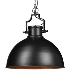 Relaxdays Hängelampe Industrial Look groß Gold,Schwarz