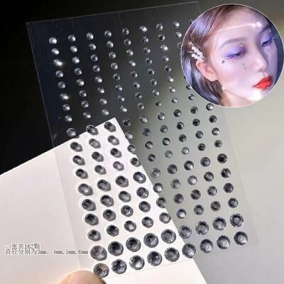 Uplift Picks GlamShine Rhinestone Face Stickers Self Adhesive Face Gem Stickers Festival Makeup Jewels 04