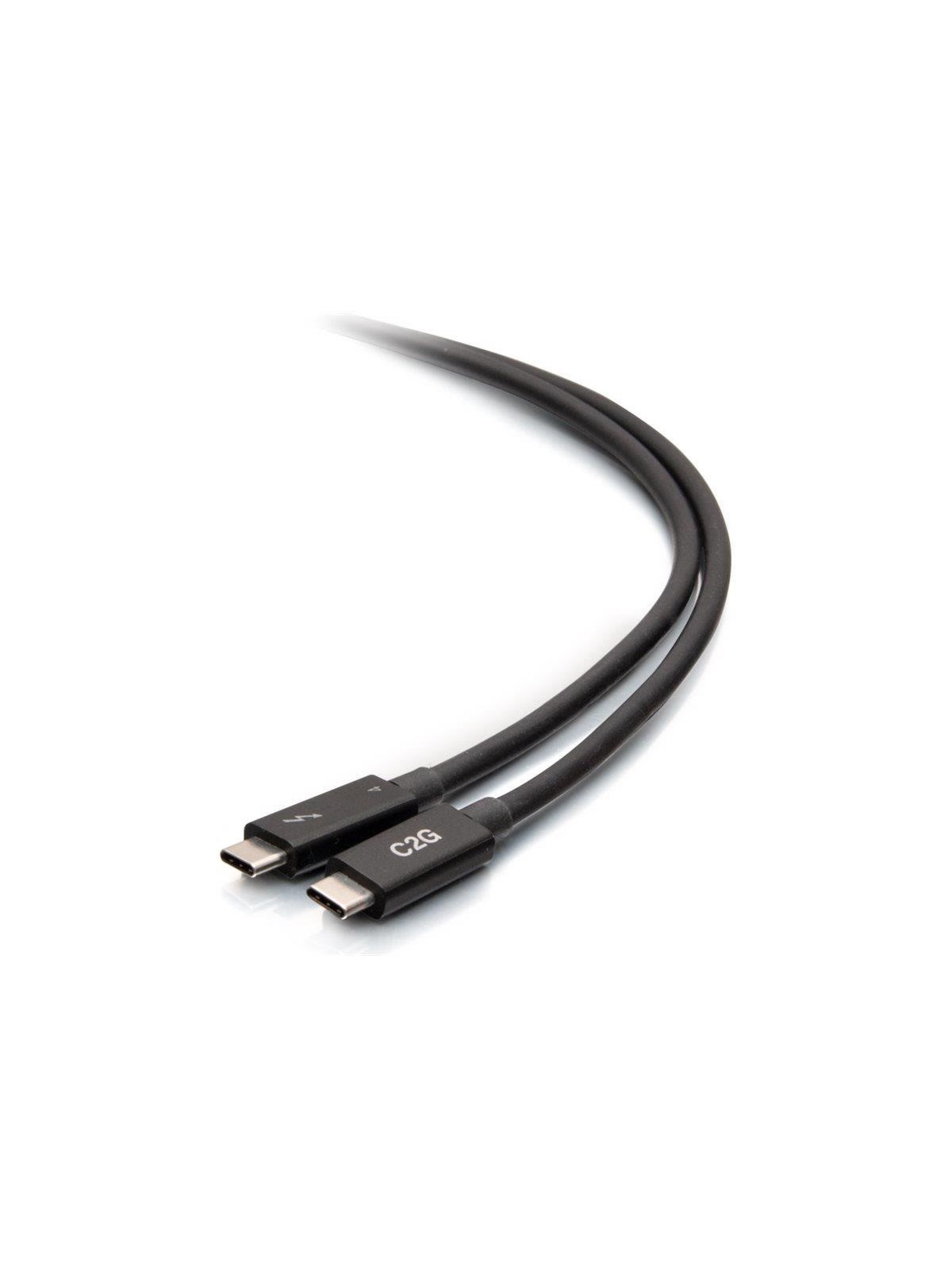 C2G 2.5ft Thunderbolt 4 USB C Cable - USB C to USB C - 40Gbps - M/M - Thunderbolt cable - 24 pin USB-C to 24 pin USB-C - 76 cm