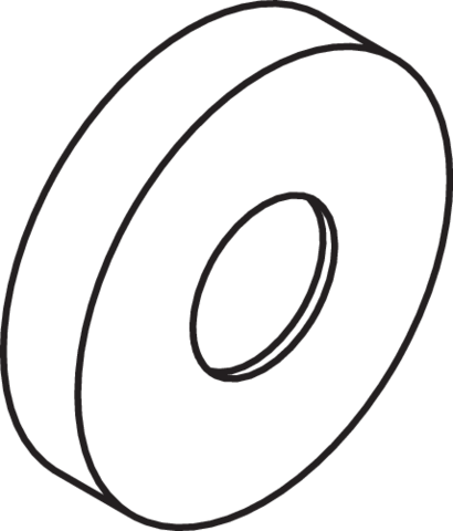 Hewi 801 active + rosette capuchon 6280098 antimicrobien, pour systèmes à tiges d = 33mm, blanc de sécurité