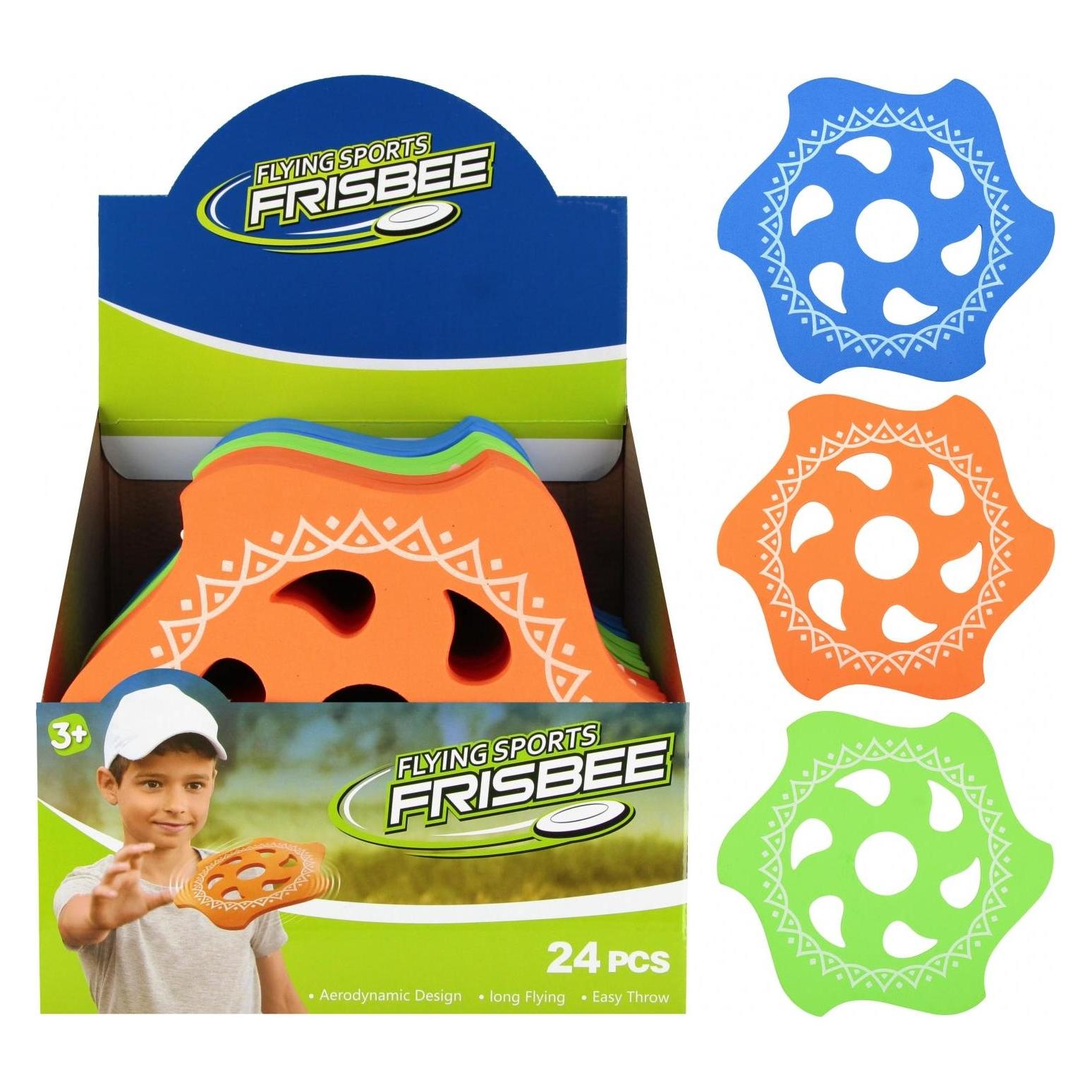 Creative Schaumstoff-Frisbee 26cm Mix3 MC on Aufsteller (553043)