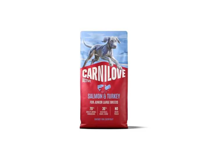 Carnilove Active Junior Salmon & Turkey Large - Trockenfutter für Hunde - 12kg