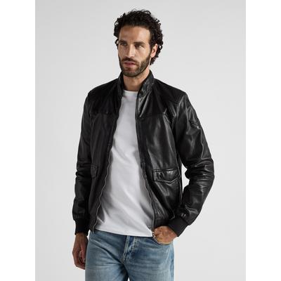Blouson JCC "51190", Herren, Gr. 48, schwarz, Obermaterial: 100% Lammleder. Futter: 100% Polyester, Jacken Blouson