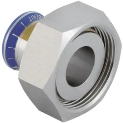Geberit, Rohrverbindungstechnik, Gas-Übergang Mapress d 22mmxG 1 1/8, m ÜM, Edelstahl
