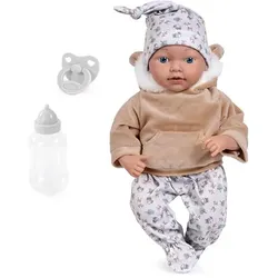 Bayer Reborn Babypop mit realistischer Ausstattung, Fopspeen und Fläschchen