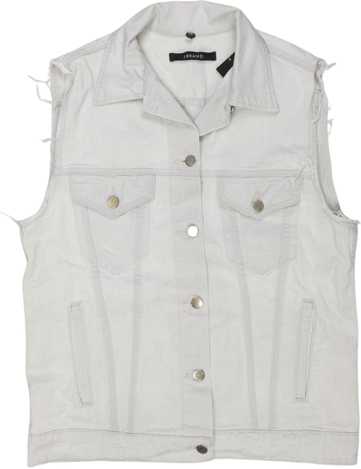 J Brand Damen Weste, Grau, Gr. S, Baumwolle - Second Hand