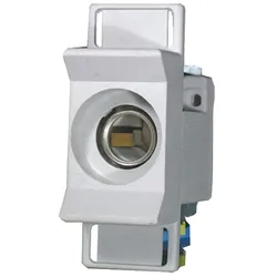 ETI Sicherungssockel Keramik mit Kunststoffabdeckung, D02 N-K, 63A, 1p