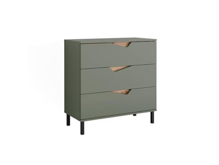 Vicco Kommode Marelle, Grün/Artisan, 80 x 81.2 cm mit 3 Schubladen, zur Aufbewahrung von Kleidung und Accessoires geeignet