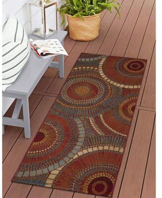 Liora Manne Lush Decor Esencia Circles Indoor/Outdoor Mat
