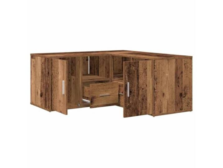 GKHPYURE Eckschrank aus mehrschichtigem Holz, 160 x 40 x 45 cm, Spanplatte 2 Montagemodi, robuste Oberfläche, einfache Reinigung, glatte Oberfläche, praktisches Design
