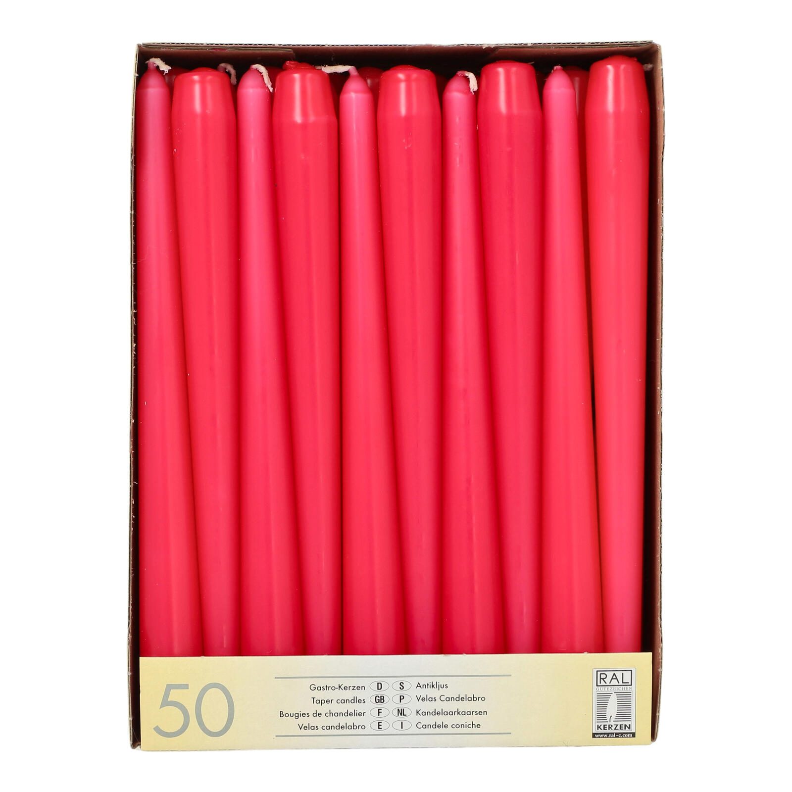 STARPAK PAPSTAR Kerzen 25 cm fuchsia 81765