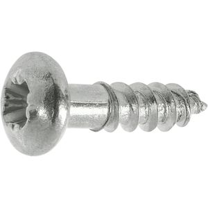 Connex Holzschrauben KY3052510, verzinkt, 2,5 x 10mm, Teilgewinde, Rundkopf, 50 Stück