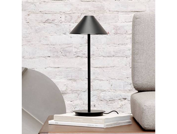 Louis Poulsen Designer Tischlampe Keglen, dimmbar, schwarz, für Wohn- / Esszimmer, Aluminium, Design, Tischlampe