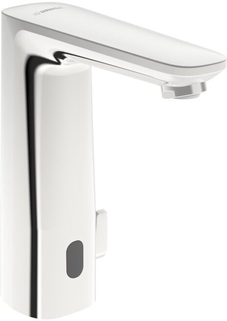 Hansa Robinet lavabo infrarouge HANSAELECTRA DIGITAL+ chrome, autonome, L 118 mm (93302239)
