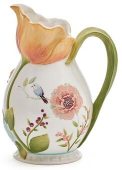 Fitz and Floyd Meadow Pitcher, 2.25 Quarts