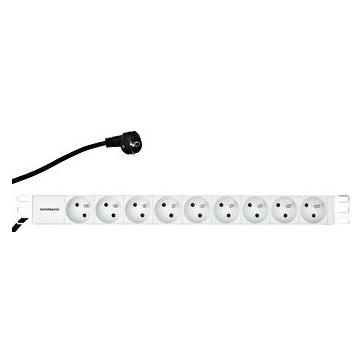 Schrack Napájecí panel PDU 19", 9x ÄOESN, 1U, kabel (IU070110)