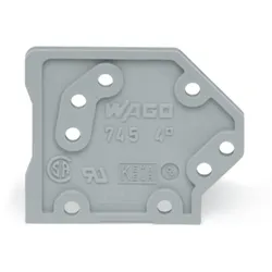 Wago 745-100 Abschlussplatte,1,5 mm dick,anrastbar,grau 745100  - 100 Stück