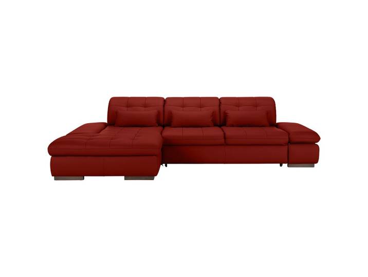 Wohnlandschaft 199/79-96/305 cm Rot Echtleder