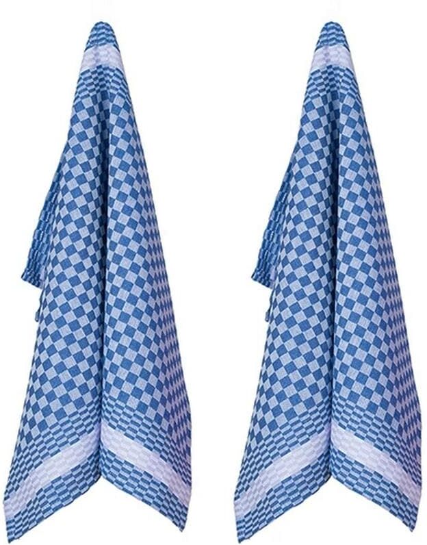 Geschirrtuch PAD "Pit Reloaded, 50 x 70 cm, 2er Pack", blau, B:50cm L:70cm, 100% Baumwolle, Geschirrtücher, Geschirrtuch blau 2, 100 % Baumwolle