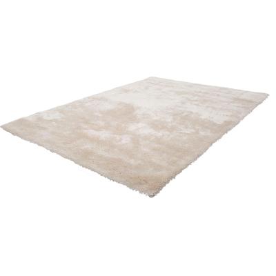 Hochflor-Teppich OBSESSION "My Curacao 490", beige (elfenbeinfarben), B:120cm H:35mm L:170cm, Mikropolyester, Teppiche, Uni-Farben, sehr weicher Kuschelflor, handgetuftet