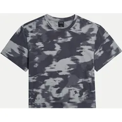 T-Shirt mit Camouflage-Muster Grau L