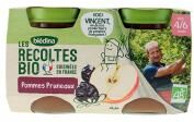 Blédina Les Récoltes Bio Pommes Pruneaux Dès 4/6 Mois Bio 2 POTS - Carton 2 pots de 130 g