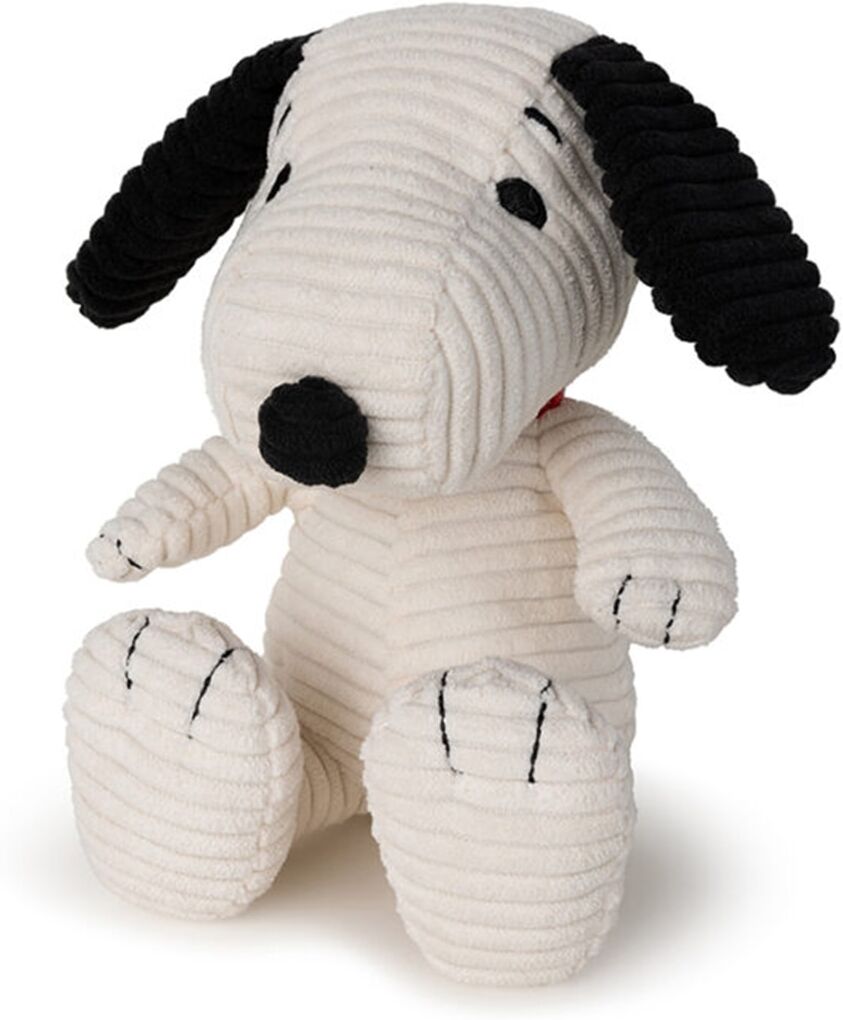 Bon Ton Peluche Snoopy sentado Corduroy Cream 19 cm Peanuts Toys.