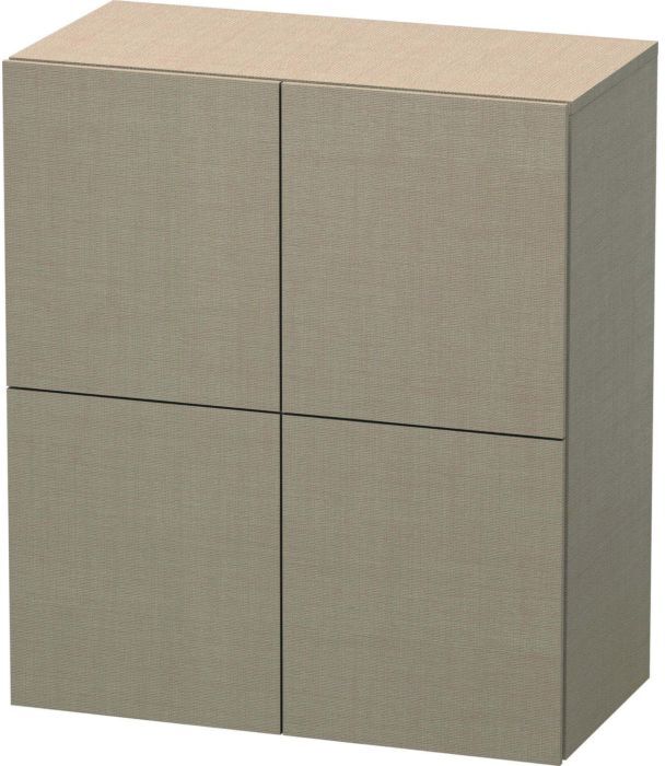 Duravit L-Cube Halbhochschrank LC117707575 70x36,3x80cm, 2 Türen, leinen