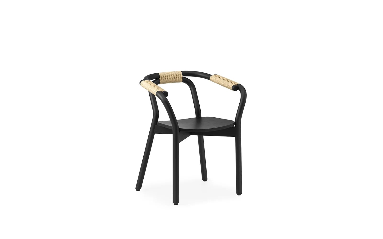 Normann Copenhagen Knot stoel zwart/natuur