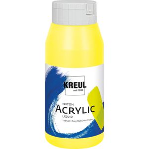 Kreul Acrylfarben 17026 Triton Acrylic Liquid, citron, 750ml