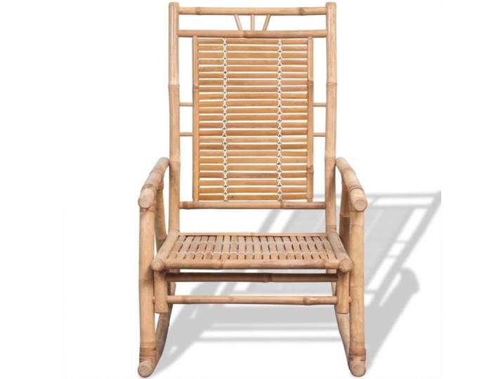 BINGO - Fauteuil à bascule salon - Contemporain - en bambou 66x86x105cm 20973