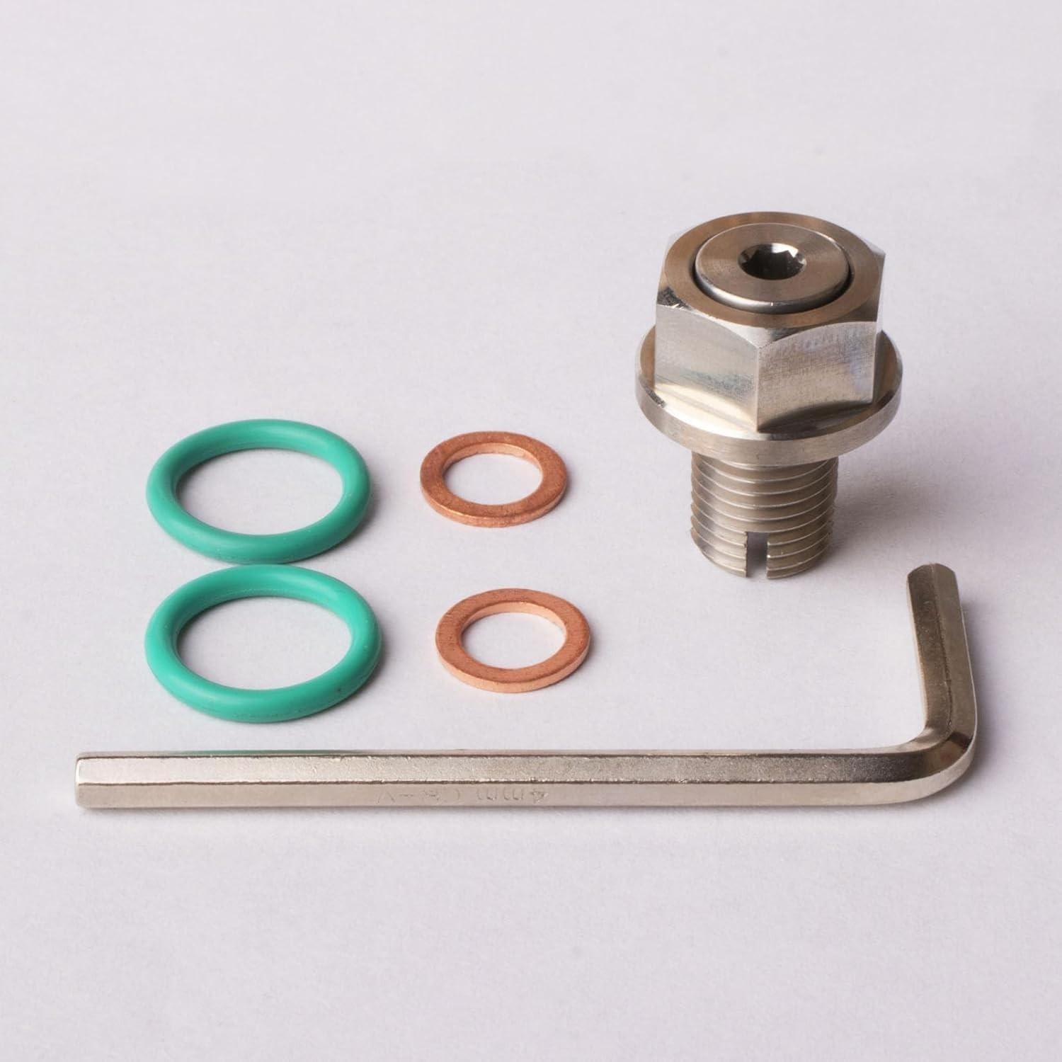 Oversized olieafvoerkraan zelftappende reparatieset