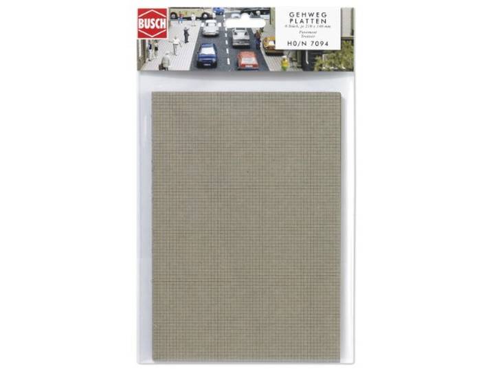Busch - Gehwegplatten H0/n/tt (Bu7094)