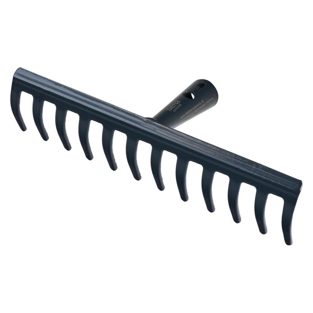 Siena Garden Gartenrechen 12 Zinken 31 cm ohne Stiel anthrazit (T42431)