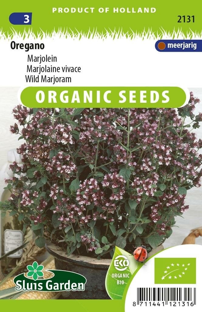Sluis Garden Oregano zaden Marjolein Origanum BIO