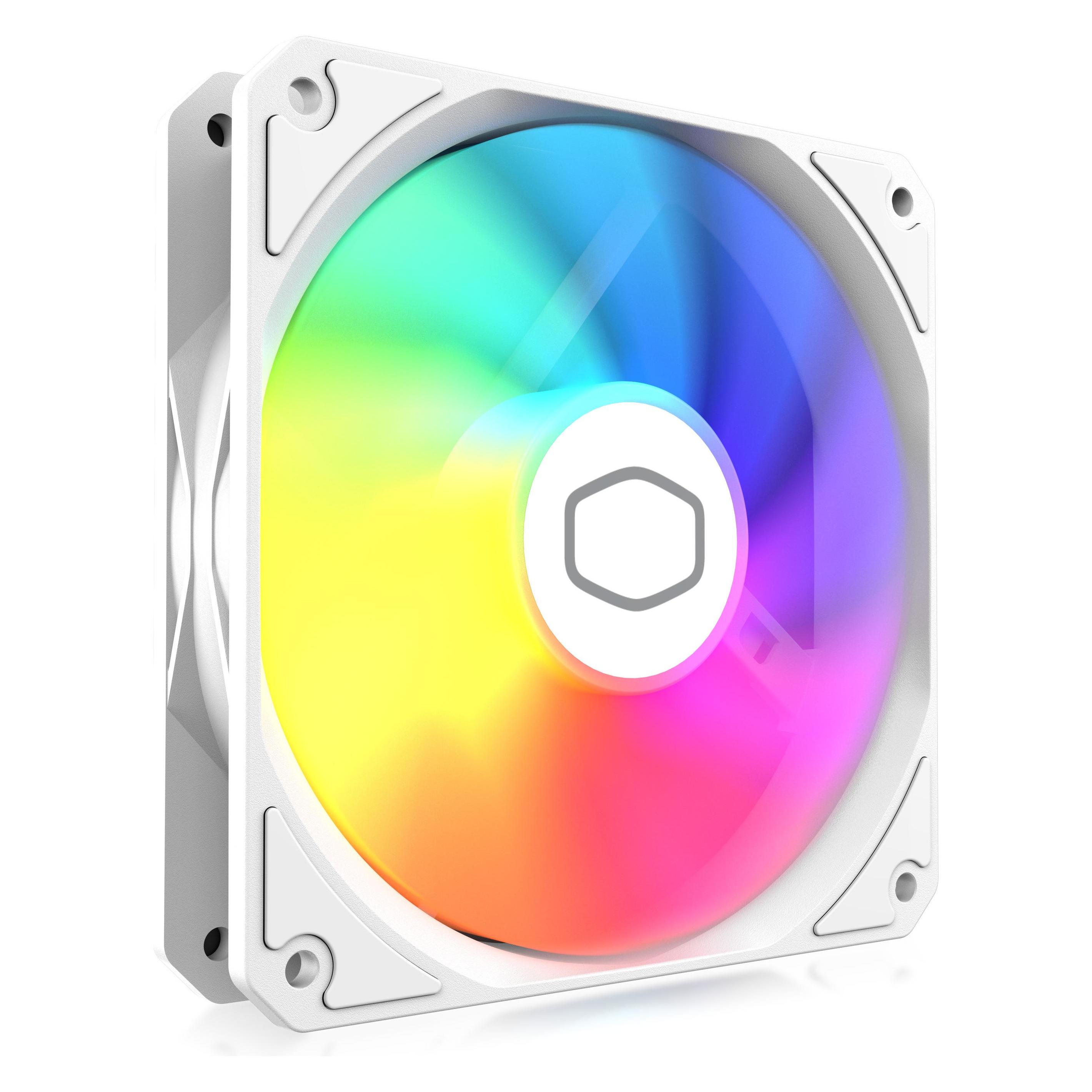Cooler Master MF120 Lite White ARGB 120mm case fan (120 mm, 1x) (MFW-B2DW-17NPA-R1)