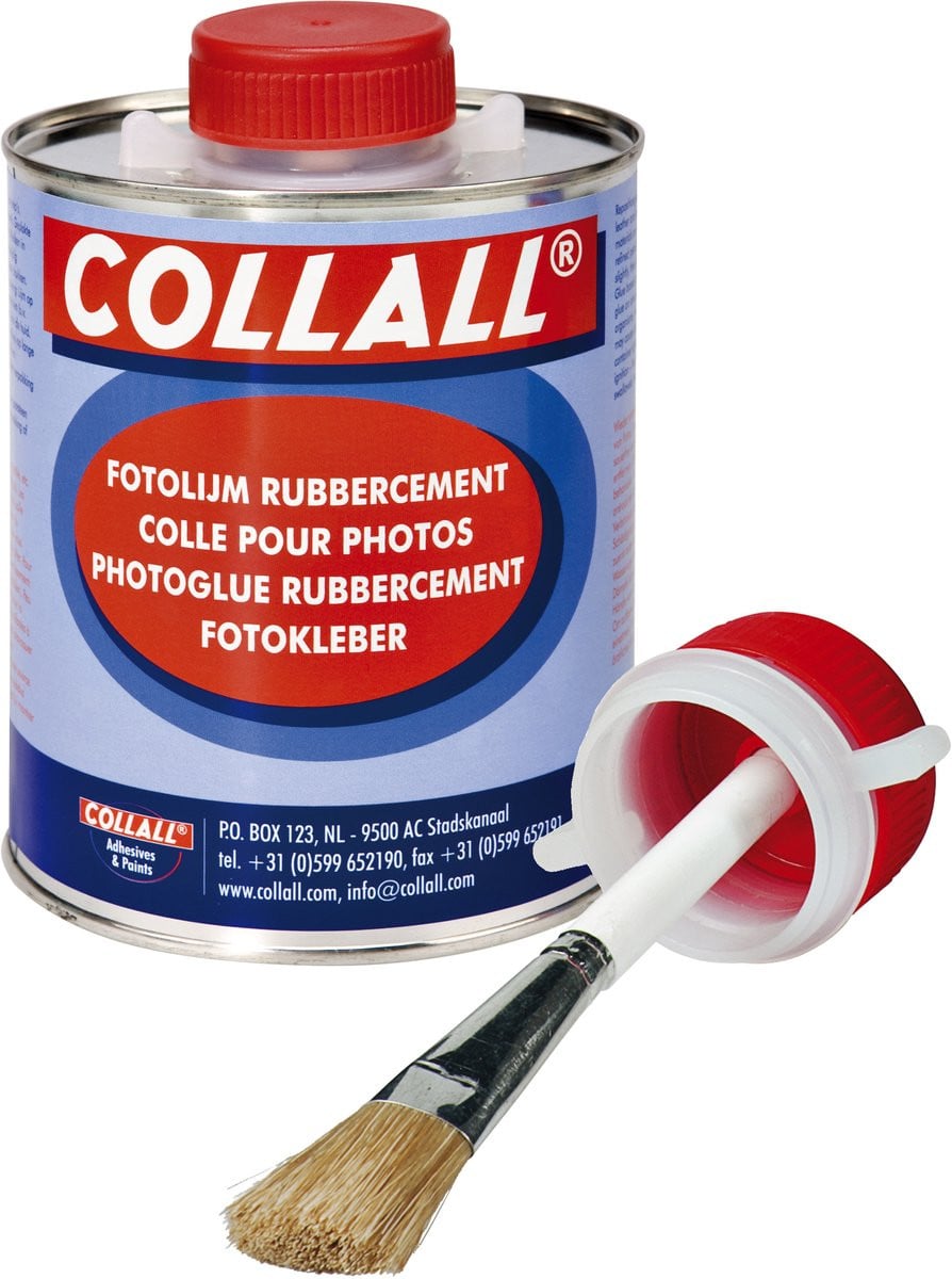 Collall Rubbercement met kwast, 6 stuks van 1000 ml per stuk