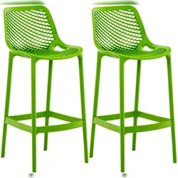 CLP 2er Set Outdoor Barhocker Air grün