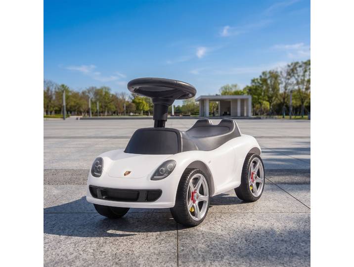 AIYAPLAY Voiture à Pousser Enfant 18-36M Klaxon Sons Blanc