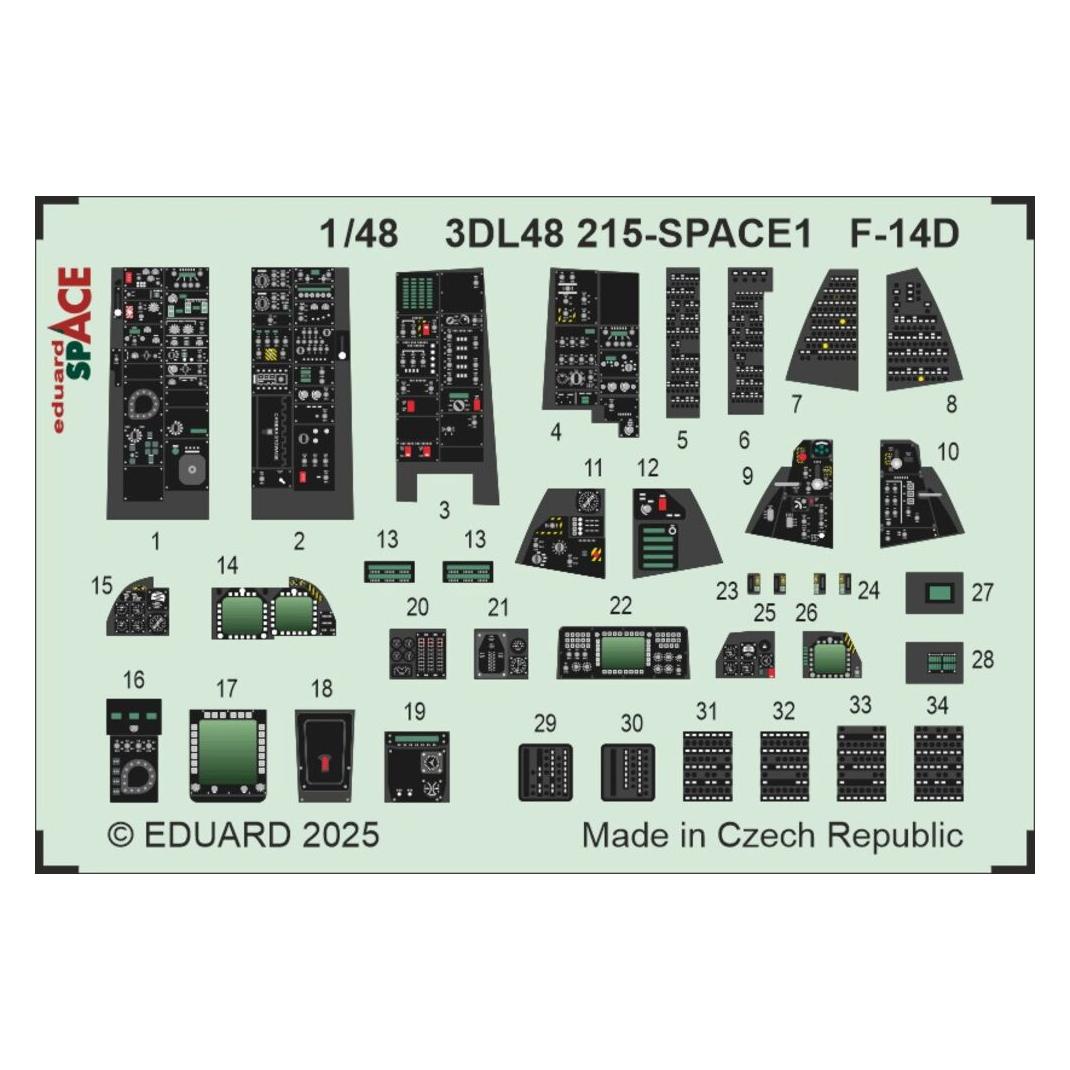 Eduard F-14d Space Great Wall Hobby (3DL48215)