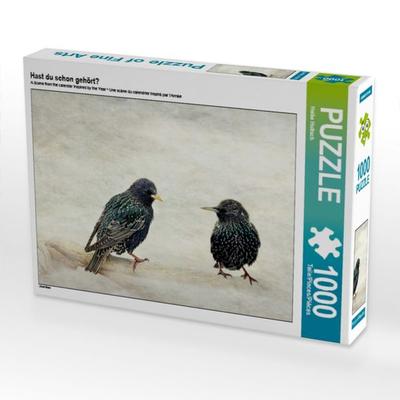 CALVENDO Puzzle Hast du schon gehört? | 1000 Teile Lege-Größe 64x48cm Foto-Puzzle für glückliche Stunden