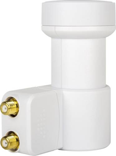 MegaSat HD-Profi Twin-LNB Teilnehmer-Anzahl: 2 Feedaufnahme: 40 mm vergoldete Anschlüsse, Wetterschutz Weiß